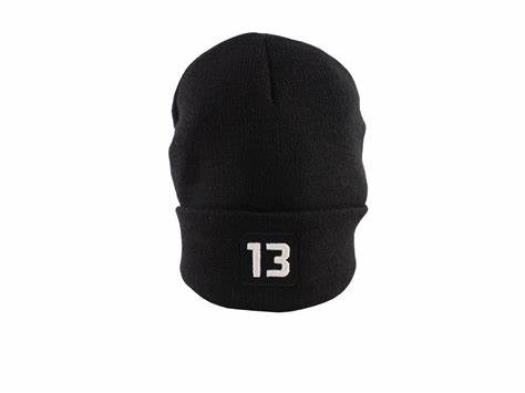 13 Fishing Black Beanie
